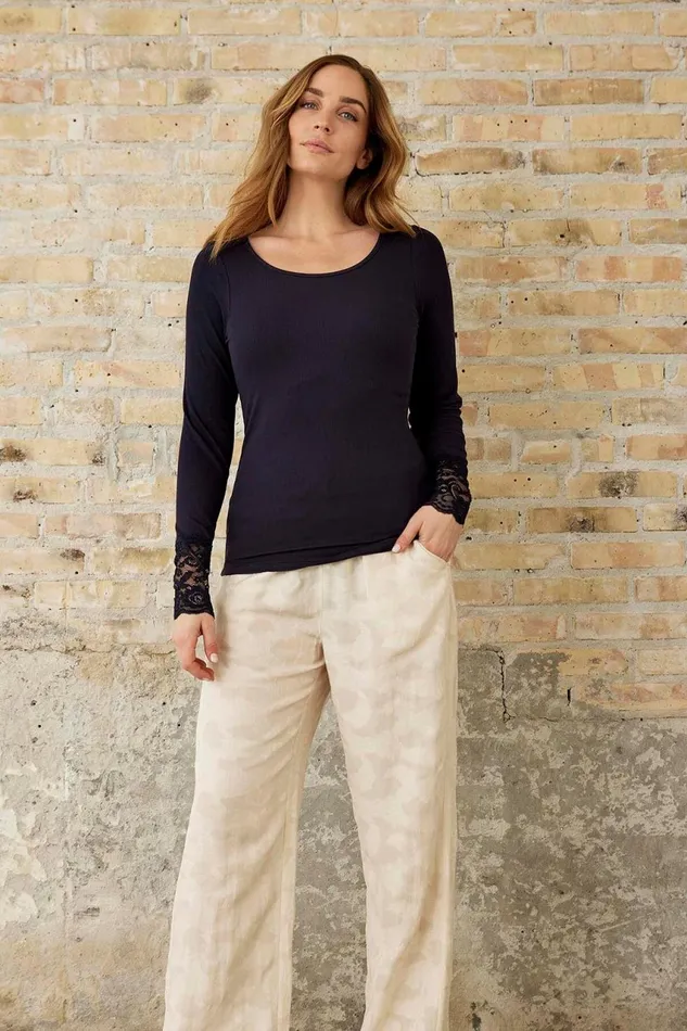 IN FRONT BLOUSES SHIRTS Women VIVIAN BLOUSE 15862 591 Navy 591