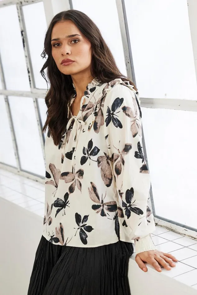 IN FRONT BLOUSES SHIRTS Women ZELMA BLOUSE 16337 020 Off White 020