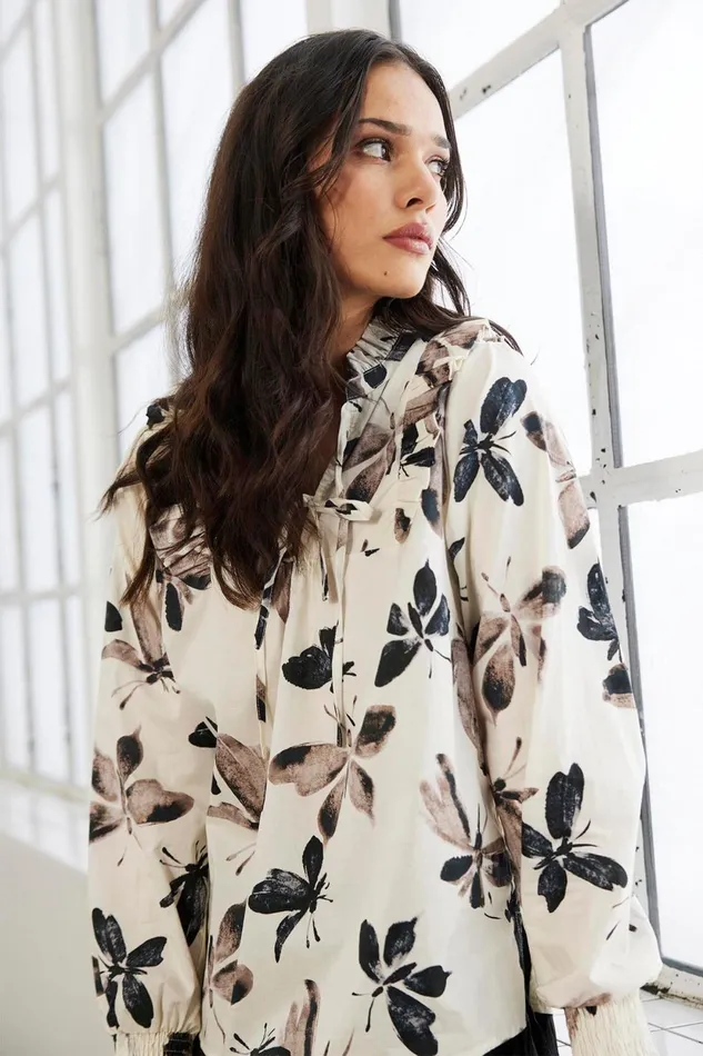 IN FRONT BLOUSES SHIRTS Women ZELMA BLOUSE 16337 020 Off White 020