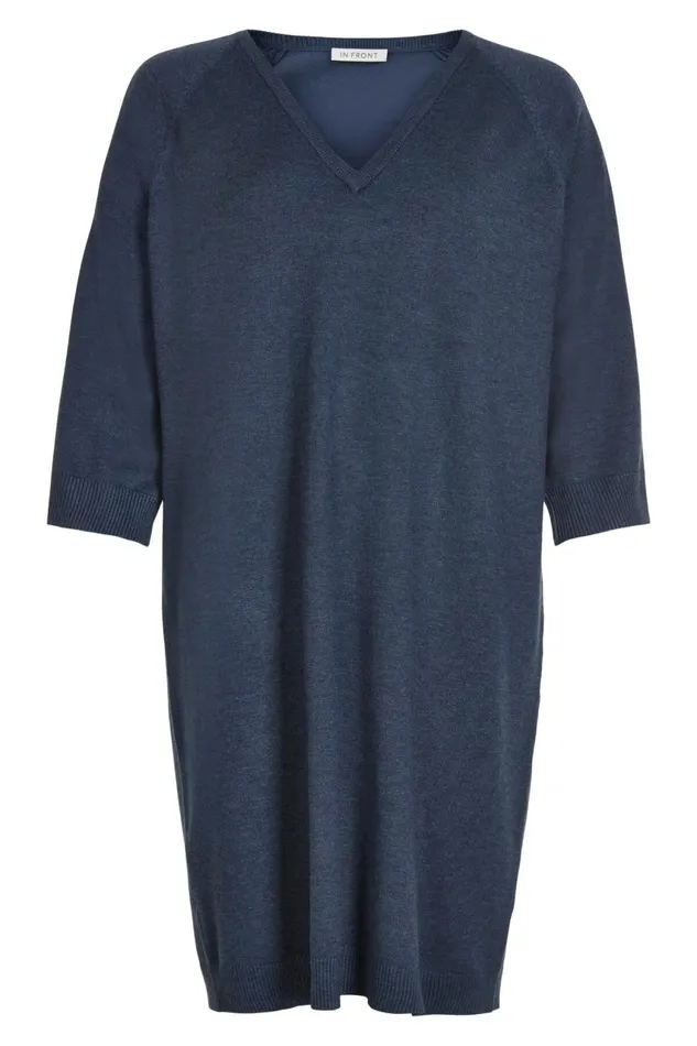 IN FRONT CARDIGANS KNITS Women CAMILLE KNIT DRESS 14816 501 Blue 501