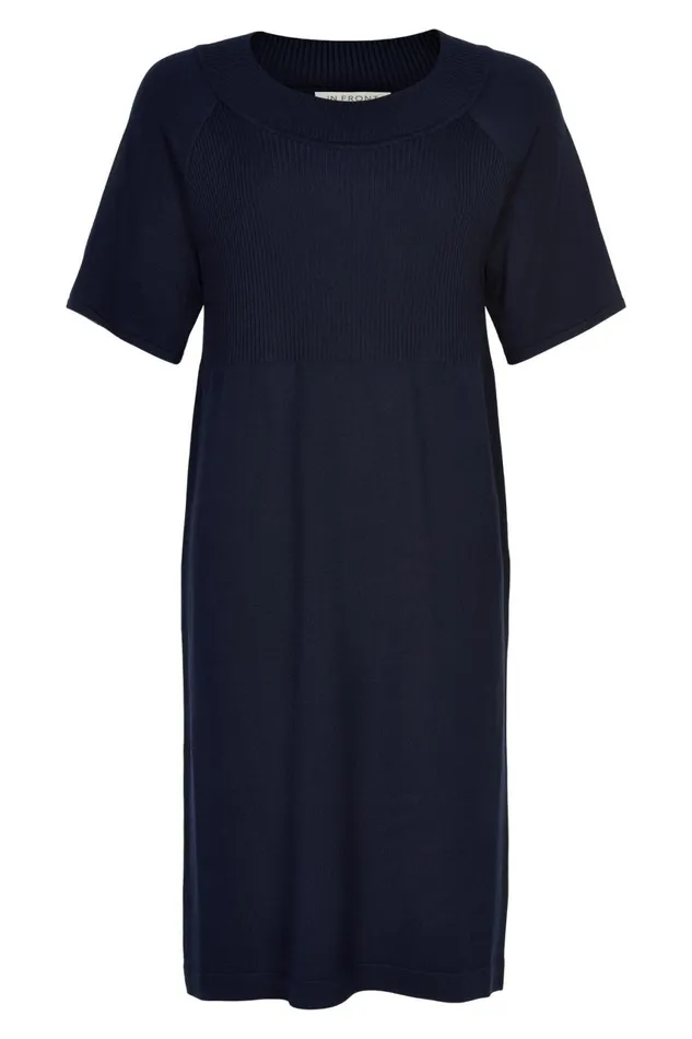 IN FRONT CARDIGANS KNITS Women CAMILLE KNIT DRESS 14921 591 Navy 591