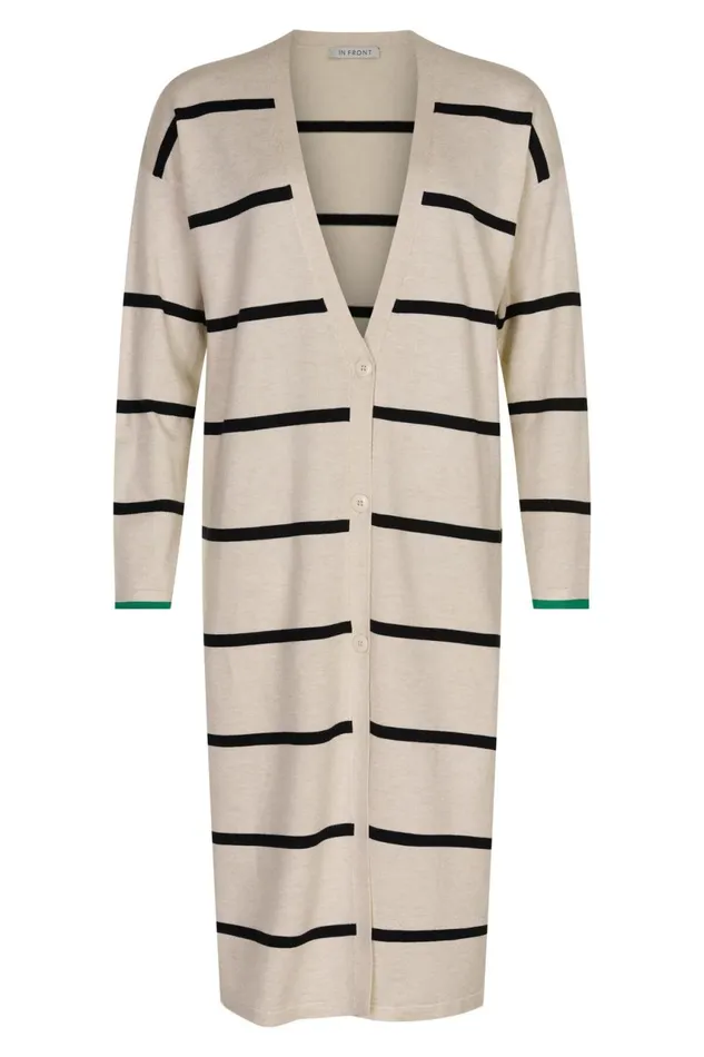 IN FRONT CARDIGANS KNITS Women CAMILLE LONG KNIT CARDIGAN 14925 190 Nature 190 IN FRONT CARDIGANS KNITS Women CAMILLE LONG KNIT CARDIGAN 14925 190 Nature 190
