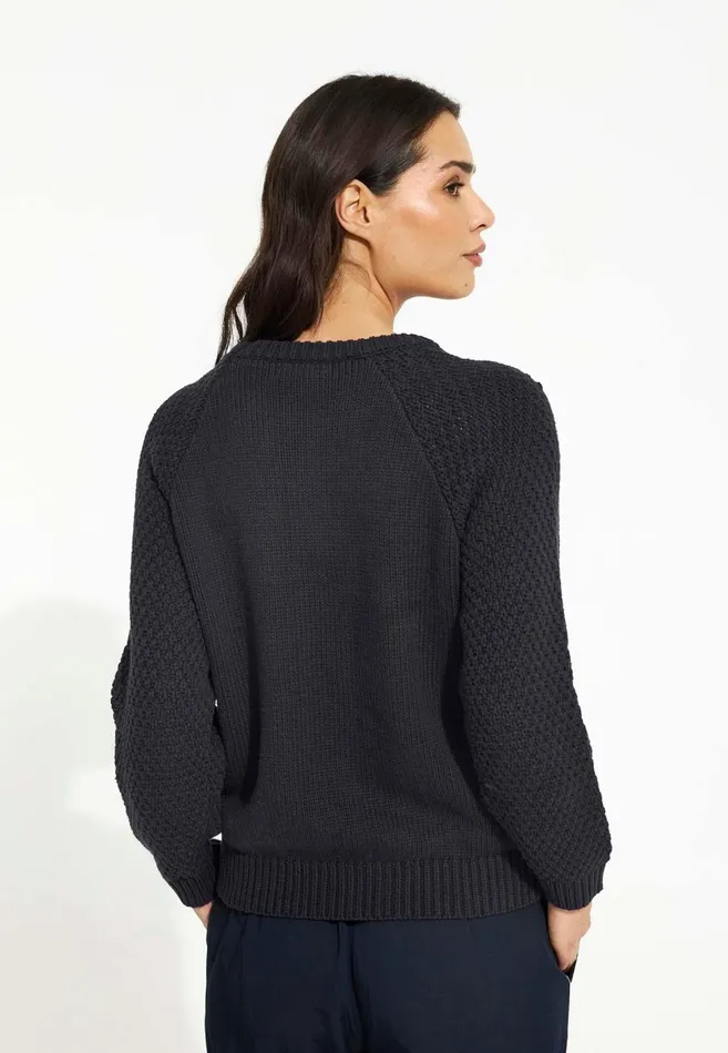 IN FRONT CARDIGANS KNITS Women CAMOMILE BLOUSE 16269 591 Navy 591 IN FRONT CARDIGANS KNITS Women CAMOMILE BLOUSE 16269 591 Navy 591