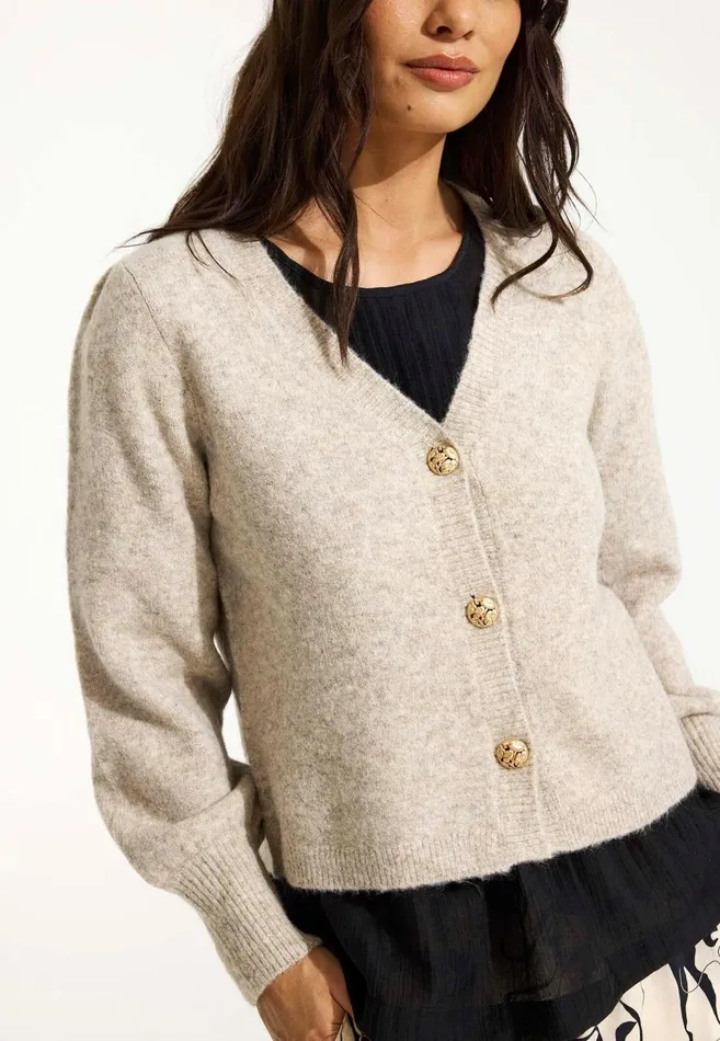 IN FRONT CARDIGANS KNITS Women JENNY CARDIGAN 16519 190 Nature 190 IN FRONT CARDIGANS KNITS Women JENNY CARDIGAN 16519 190 Nature 190