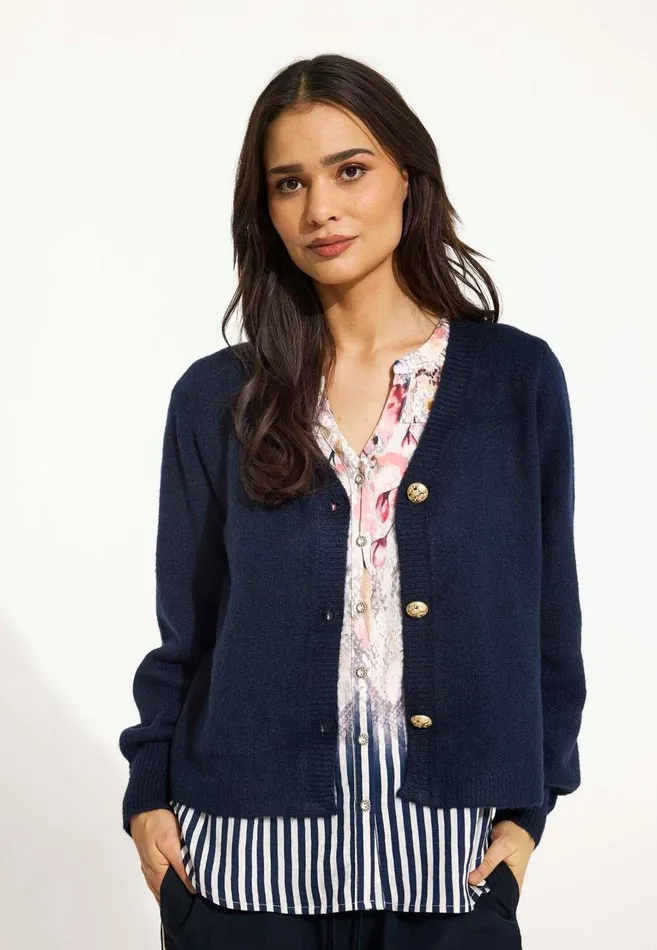 IN FRONT CARDIGANS KNITS Women JENNY CARDIGAN 16519 591 Navy 591