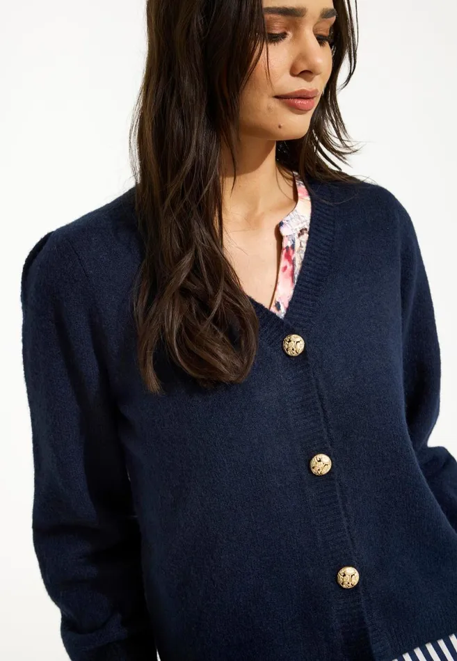 IN FRONT CARDIGANS KNITS Women JENNY CARDIGAN 16519 591 Navy 591