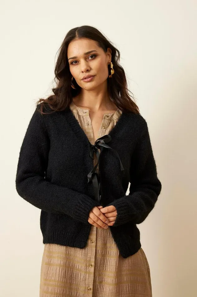 IN FRONT CARDIGANS KNITS Women LOUISA CARDIGAN 15954 999 Black 999