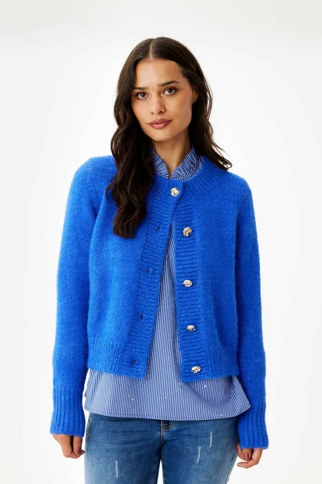 IN FRONT CARDIGANS KNITS Women LOUISA CARDIGAN 16305 502 Royal Blue 502