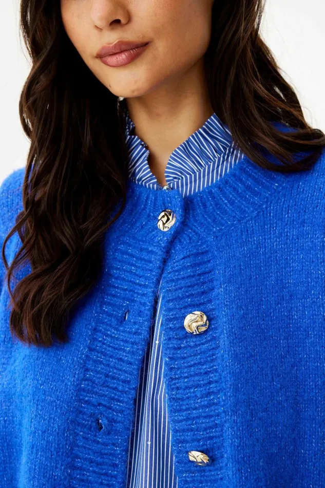 IN FRONT CARDIGANS KNITS Women LOUISA CARDIGAN 16305 502 Royal Blue 502