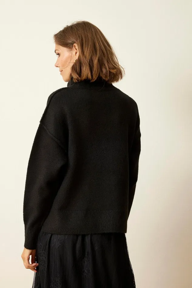 IN FRONT CARDIGANS KNITS Women LOULOU SWEATER 15950 999 Black 999
