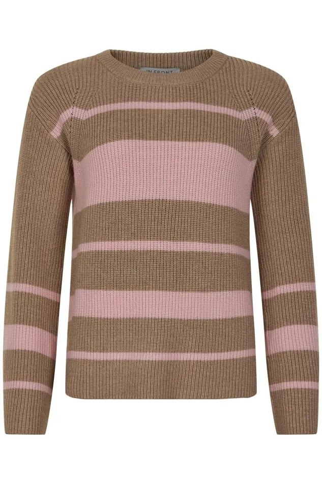 IN FRONT CARDIGANS KNITS Women MIRA KNIT JUMPER 14820 205 Soft Rose 205