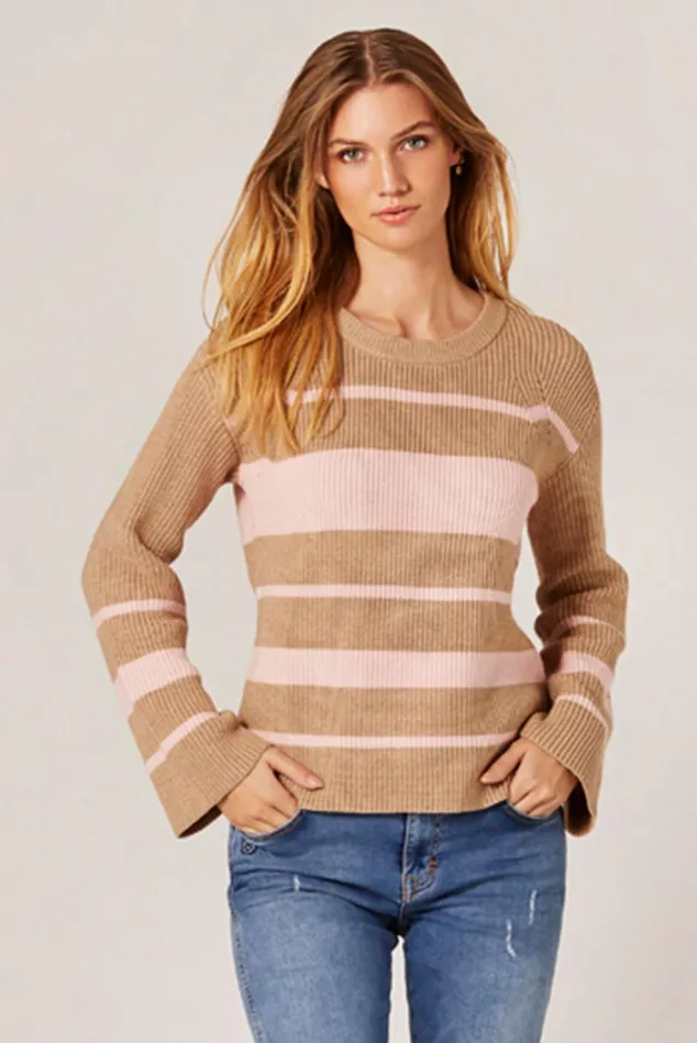 IN FRONT CARDIGANS KNITS Women MIRA KNIT JUMPER 14820 205 Soft Rose 205