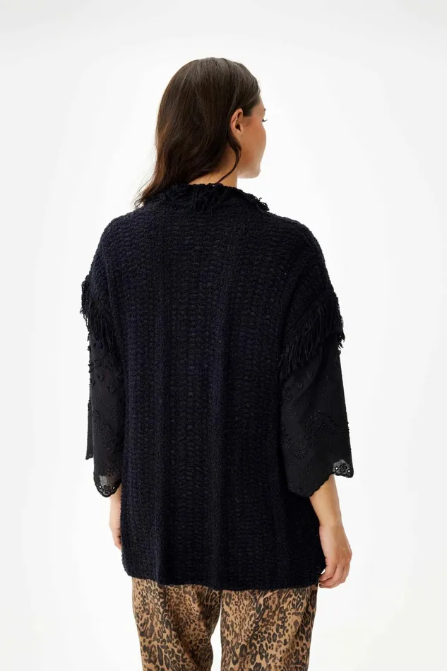 IN FRONT CARDIGANS KNITS Women POPPY VEST 16303 999 Black 999