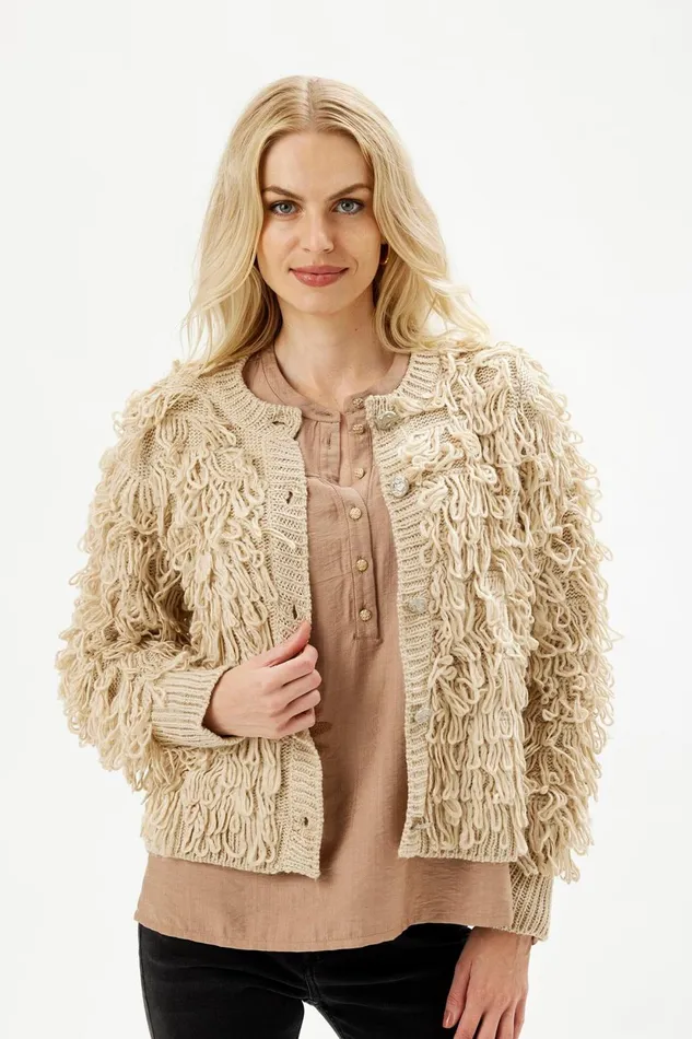 IN FRONT CARDIGANS KNITS Women RITZ CARDIGAN 16271 191 Sand 191