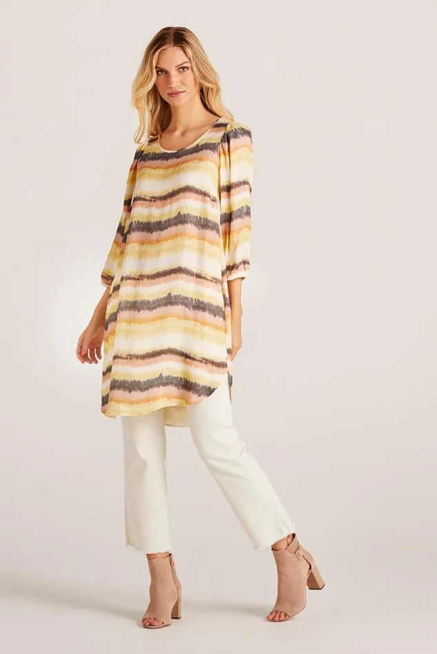IN FRONT DRESSES Women ALYSSA TUNIC 14967 708 Yellow 708