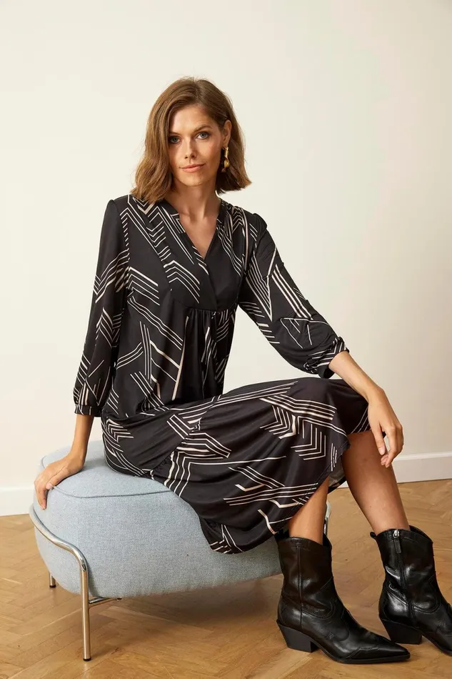 IN FRONT DRESSES Women ANISIA DRESS 16007 999 Black 999