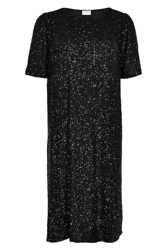 IN FRONT DRESSES Women BELLA DRESS 15436 999 Black 999