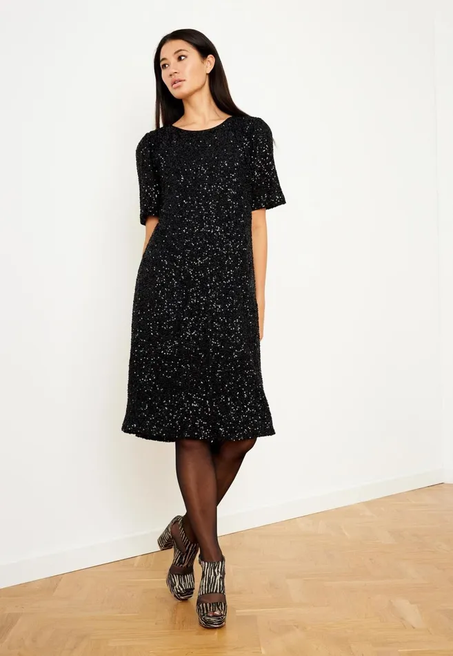 IN FRONT DRESSES Women BELLA DRESS 15436 999 Black 999