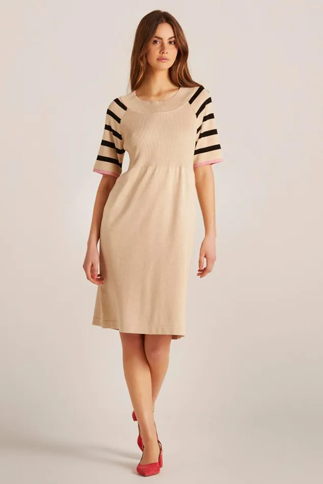 IN FRONT DRESSES Women CAMILLE KNIT DRESS 14922 191 Sand 191