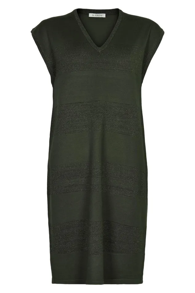 IN FRONT DRESSES Women CAMILLIE KNIT DRESS 14727 681 Army 681