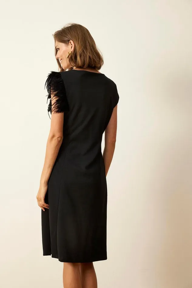 IN FRONT DRESSES Women CARO DRESS 15987 999 Black 999