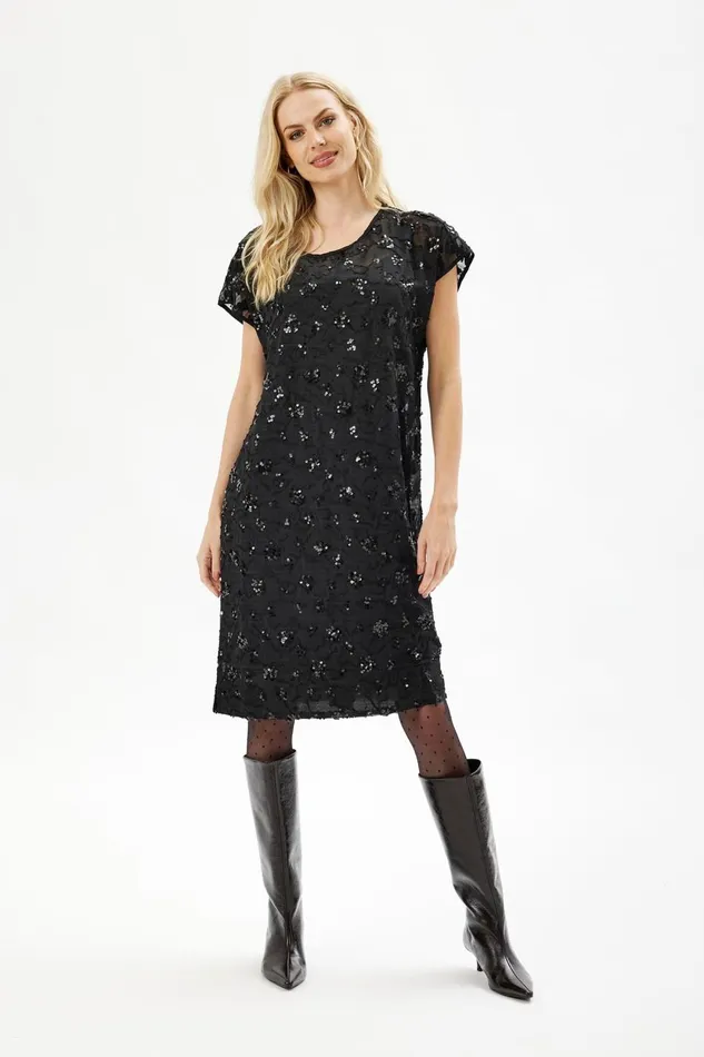 IN FRONT DRESSES Women CHLOE DRESS 16501 999 Black 999