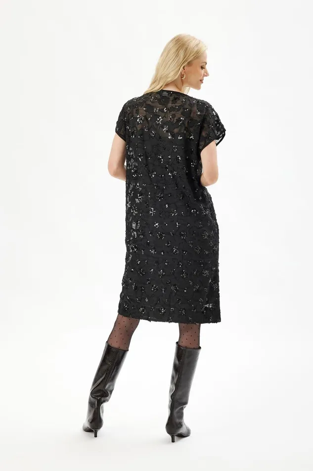 IN FRONT DRESSES Women CHLOE DRESS 16501 999 Black 999 IN FRONT DRESSES Women CHLOE DRESS 16501 999 Black 999
