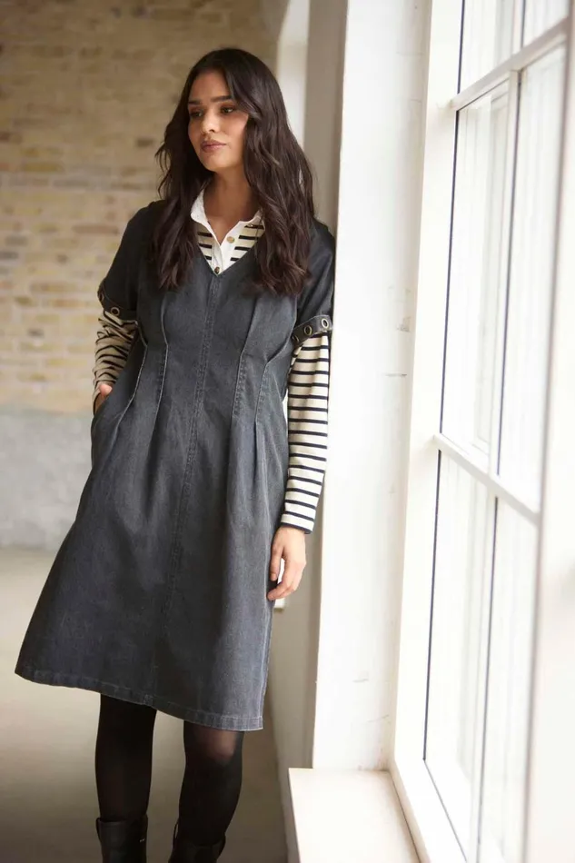 IN FRONT DRESSES Women EDDY DRESS 16529 921 Grey 921 IN FRONT DRESSES Women EDDY DRESS 16529 921 Grey 921