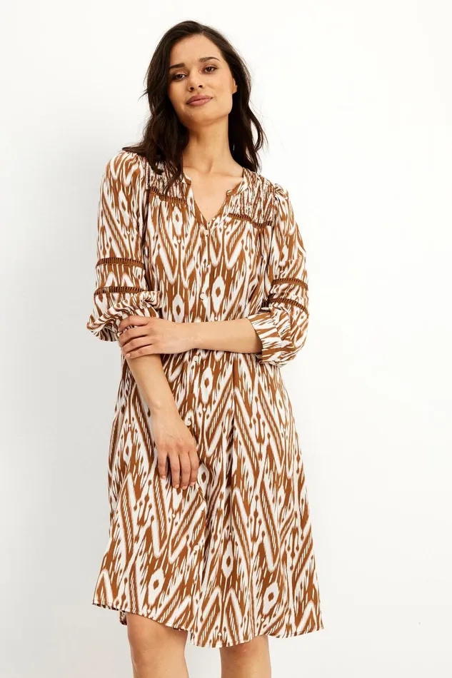 IN FRONT DRESSES Women INDIANA DRESS 15804 804 Mocca 804
