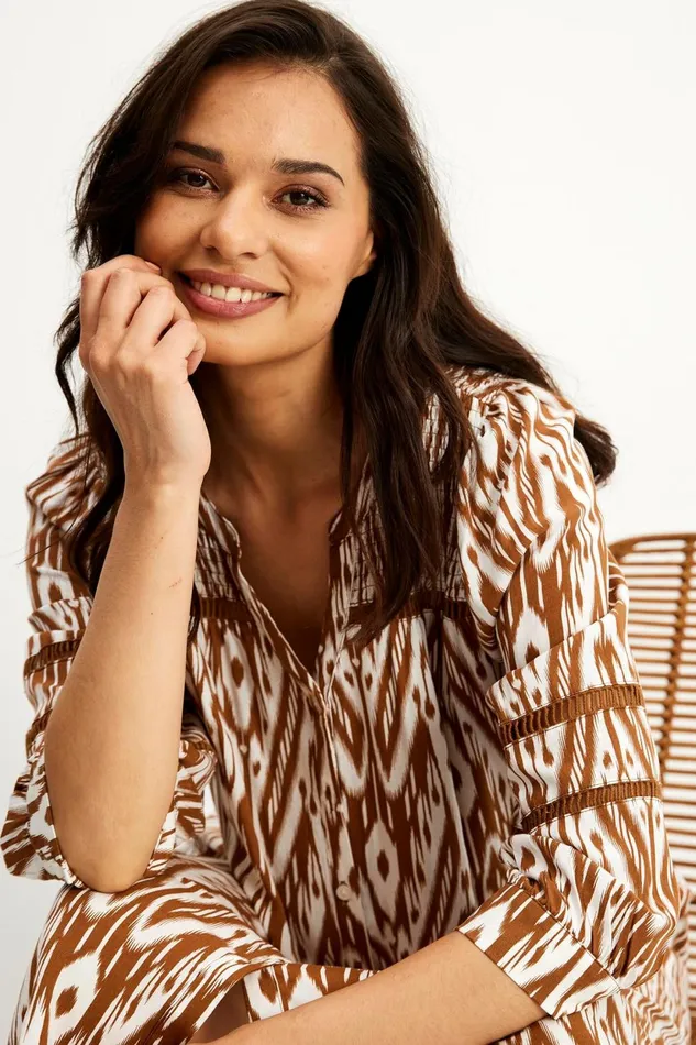 IN FRONT DRESSES Women INDIANA DRESS 15804 804 Mocca 804