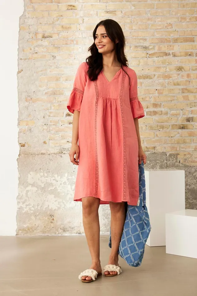 IN FRONT DRESSES Women LINO DRESS 16231 420 Coral 420