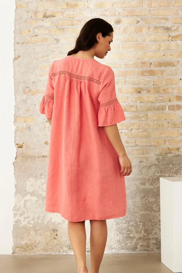 IN FRONT DRESSES Women LINO DRESS 16231 420 Coral 420