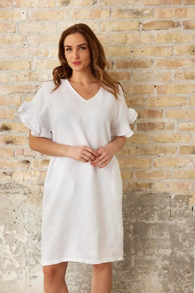 IN FRONT DRESSES Women LINO DRESS 16233 010 White 010