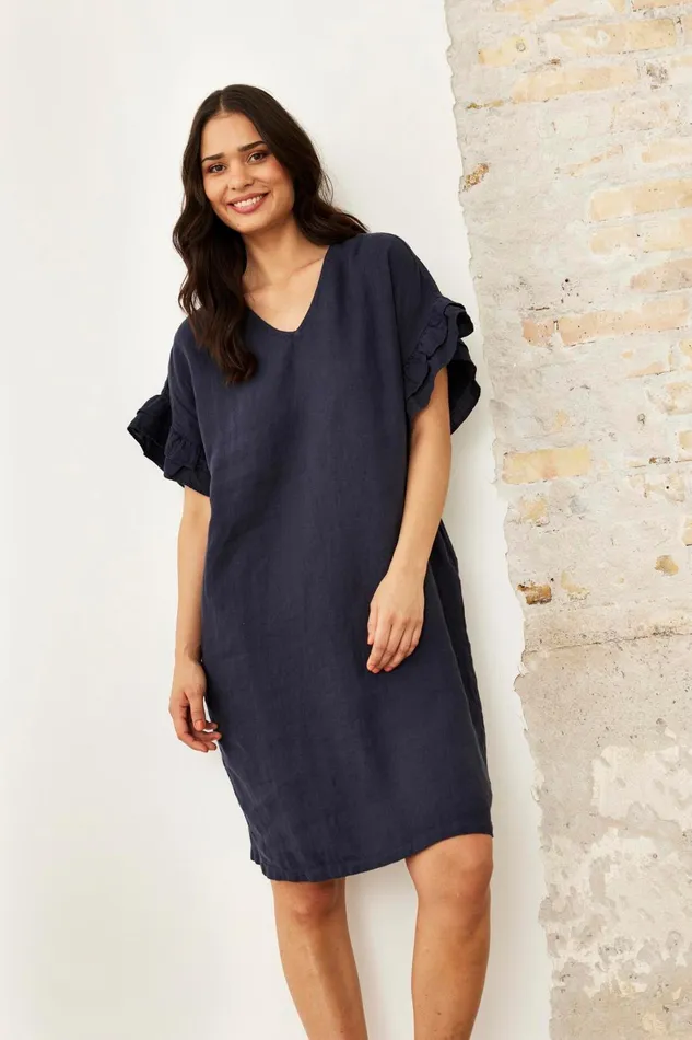 IN FRONT DRESSES Women LINO DRESS 16233 591 Navy 591