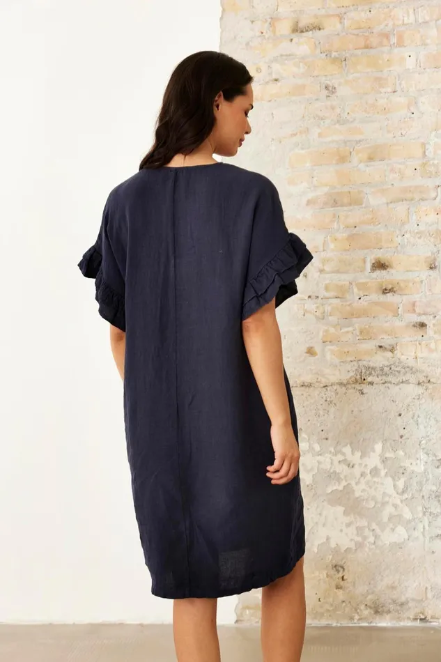 IN FRONT DRESSES Women LINO DRESS 16233 591 Navy 591