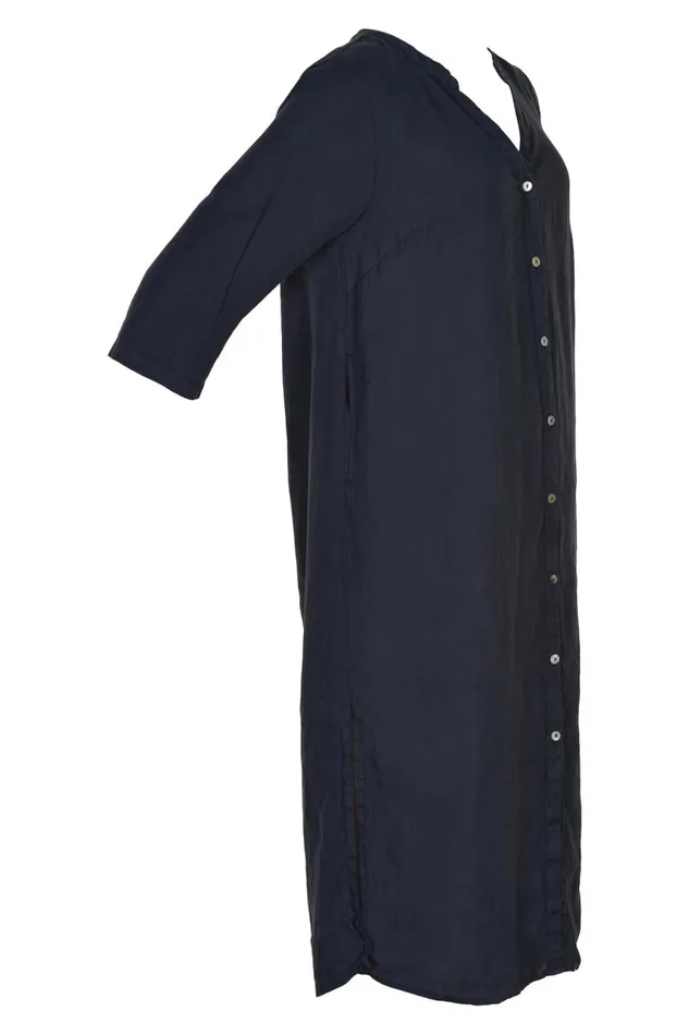 IN FRONT DRESSES Women LINO LONG SHIRT DRESS 15046 591 Navy 591