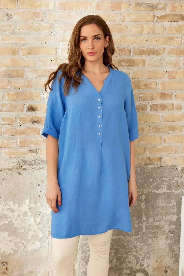 IN FRONT DRESSES Women LINO TUNIC 16236 501 Blue 501