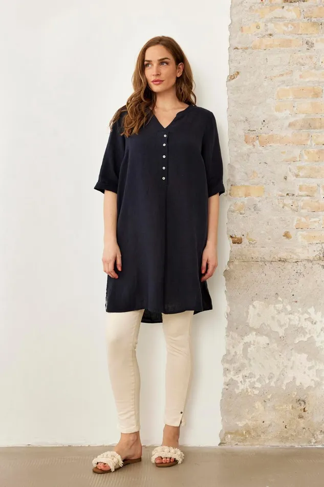 IN FRONT DRESSES Women LINO TUNIC 16236 591 Navy 591