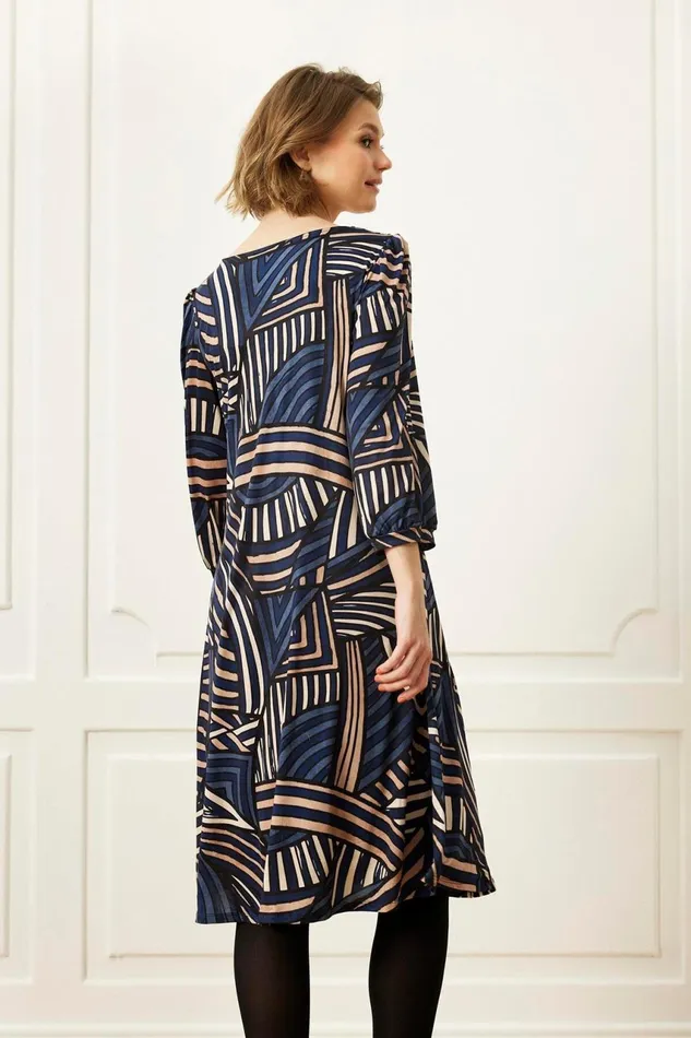 IN FRONT DRESSES Women LUCETTE DRESS 16079 501 Blue 501
