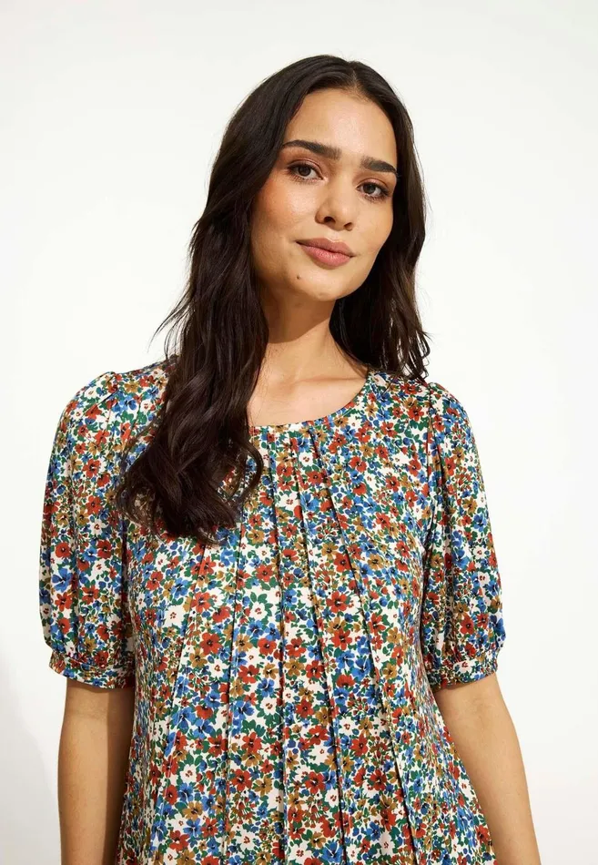 IN FRONT DRESSES Women LUCETTE DRESS 16569 516 Multi Blue 516