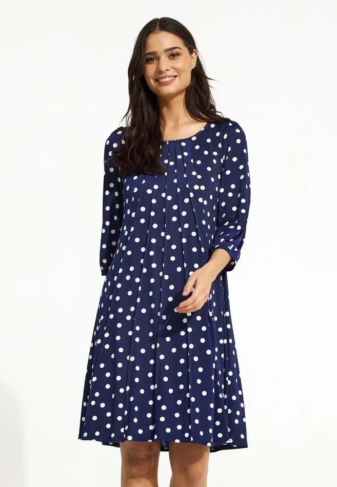 IN FRONT DRESSES Women LUCETTE DRESS 16571 590 Dark Blue 590 IN FRONT DRESSES Women LUCETTE DRESS 16571 590 Dark Blue 590
