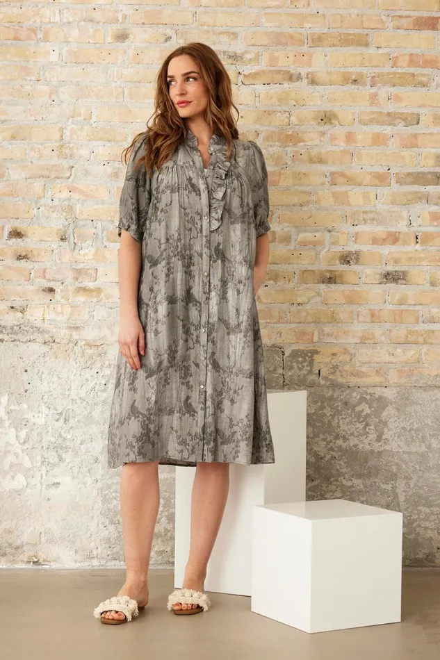 IN FRONT DRESSES Women LUDVOG DRESS 16203 920 Flint Grey 920