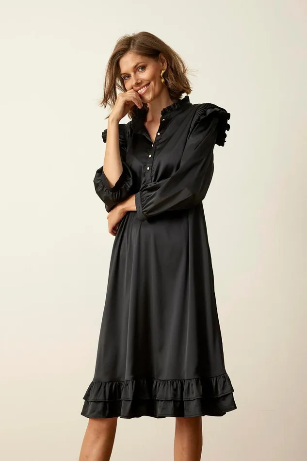 IN FRONT DRESSES Women MANDY DRESS 15951 999 Black 999