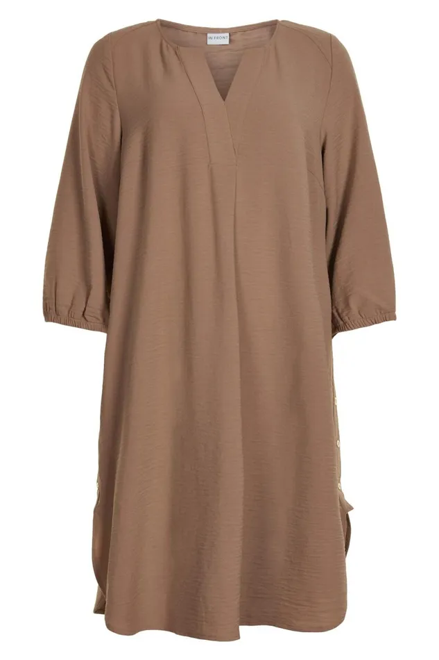 IN FRONT DRESSES Women MELODY DRESS 14828 815 Cafe Latte 815