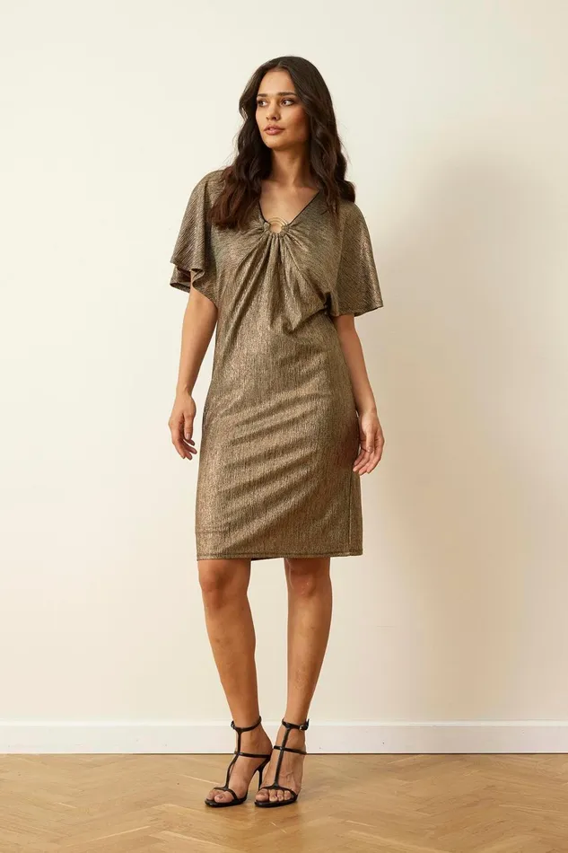 IN FRONT DRESSES Women PAPILUR DRESS 15977 016 Old Gold 016