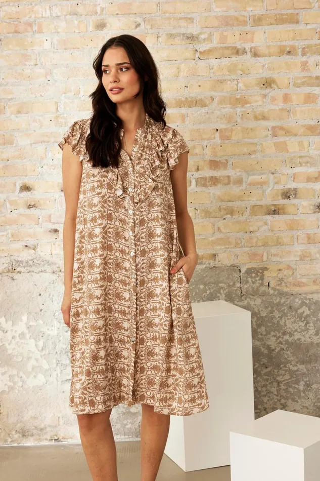 IN FRONT DRESSES Women RIANA DRESS 16153 191 Sand 191
