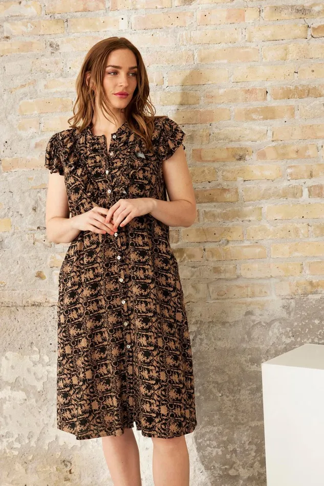 IN FRONT DRESSES Women RIANA DRESS 16153 999 Black 999