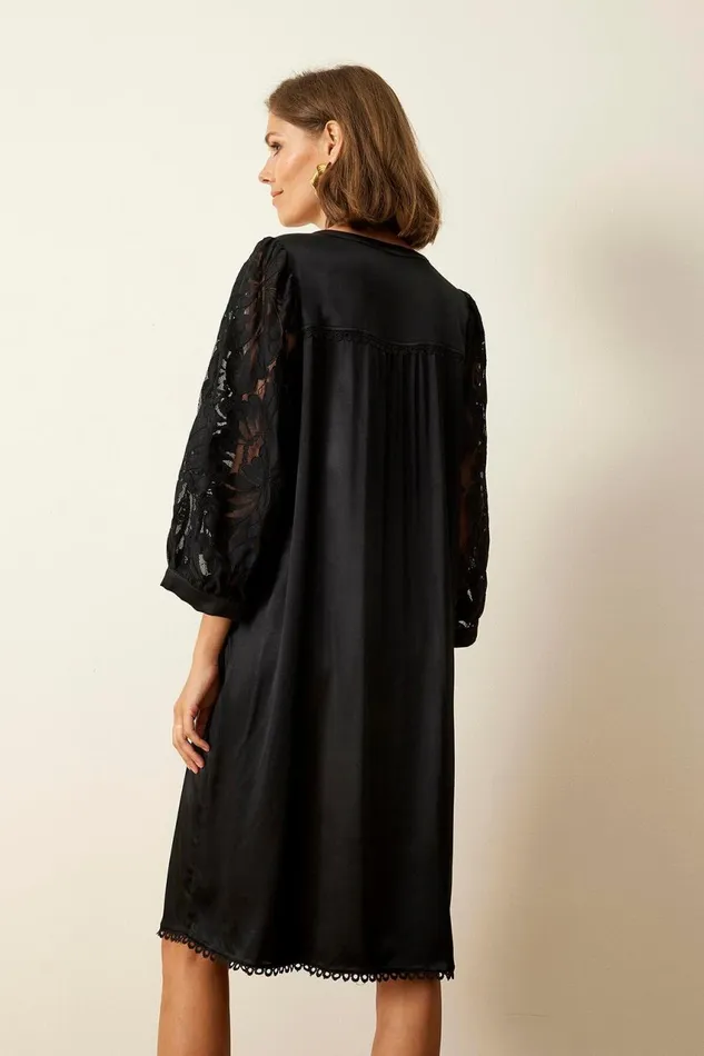 IN FRONT DRESSES Women ROZA DRESS 15967 999 Black 999