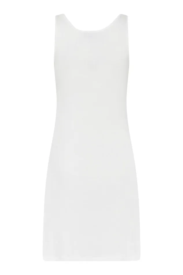 IN FRONT DRESSES Women SLIP TANK DRESS 16015 010 White 010
