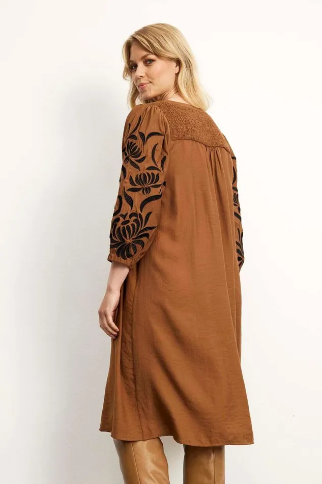 IN FRONT DRESSES Women STINA DRESS 15865 810 Cognac 810
